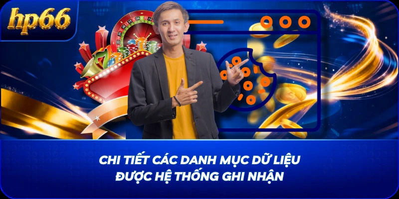 Chi tiết các danh mục dữ liệu được hệ thống ghi nhận