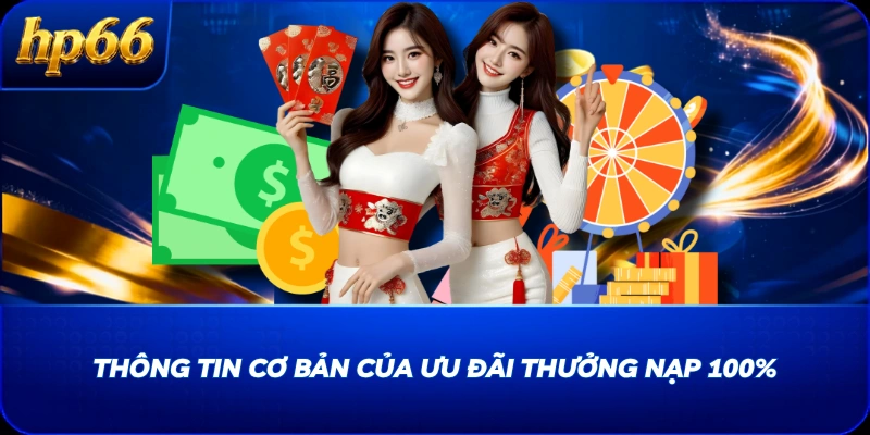 Thông tin cơ bản của ưu đãi thưởng nạp 100%